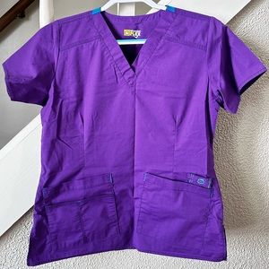 Unisex scrub top - size small